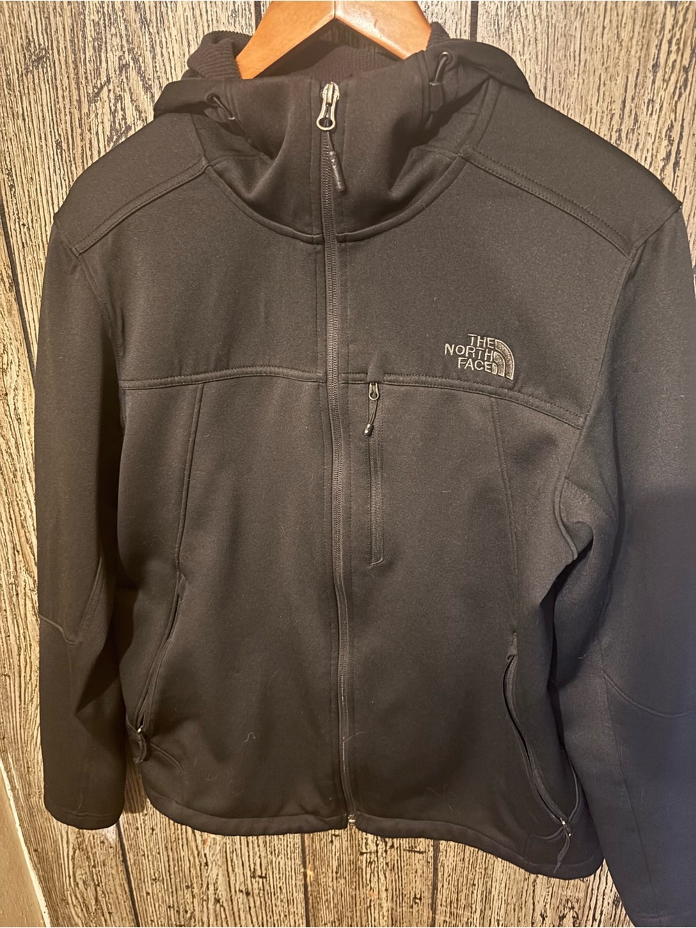 The North Face Men’s Black Hooded Softshell Jacket